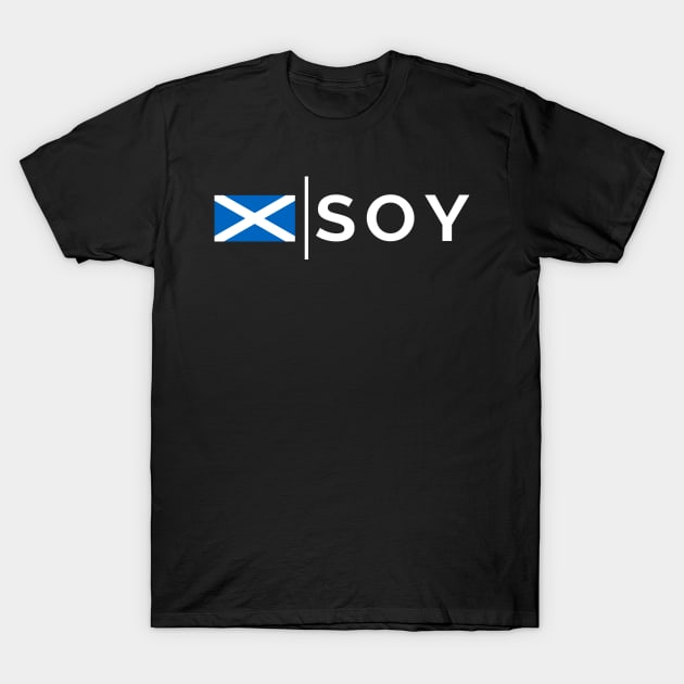 SOY Stronsay Airport, Orkneys  Airport Code Scottish Saltire Flag of Scotland T-Shirt by tnts